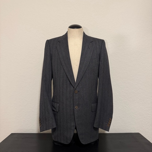 Canali Milano Men’s Mr. Sid Pure Wool Charcoal Blazer EU 48R / US 38R